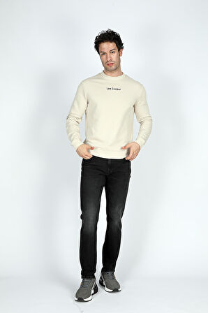 Dorre Erkek O Yaka Sweatshirt Ekru