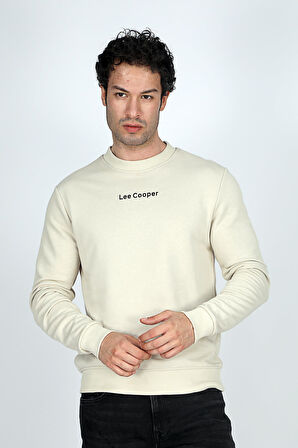 Dorre Erkek O Yaka Sweatshirt Ekru