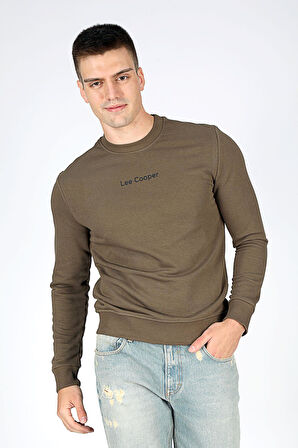 Dorre Erkek O Yaka Sweatshirt Olive