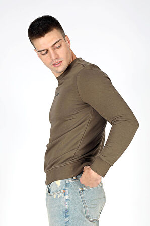 Dorre Erkek O Yaka Sweatshirt Olive