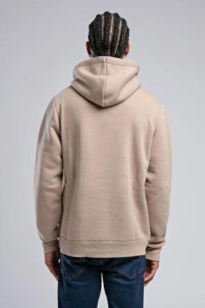 Gregory Erkek Kapüşonlu Sweatshirt Bej