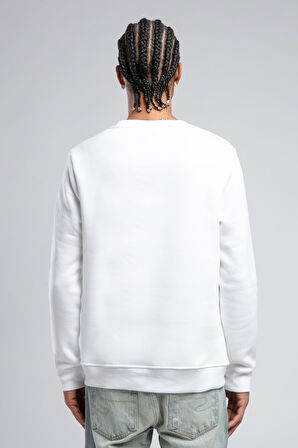 Noah Erkek O Yaka Sweatshirt Beyaz