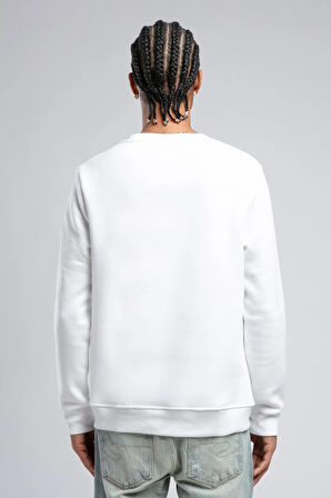 Noah Erkek O Yaka Sweatshirt Beyaz