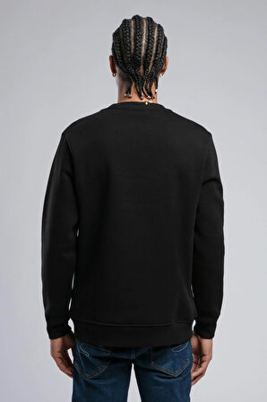 Noah Erkek O Yaka Sweatshirt Siyah