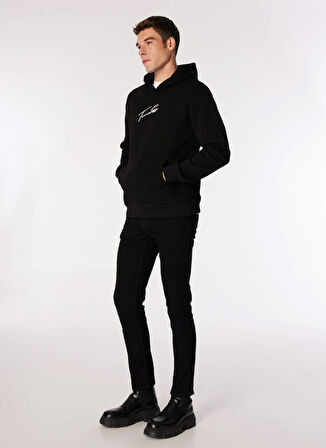 Lee Cooper Kapüşon Yaka Siyah Erkek Sweatshırt 251 LCM 241038 TIME SİYAH