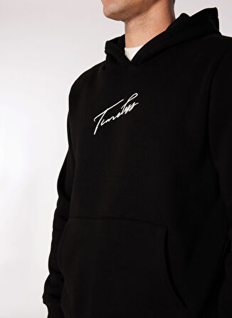 Lee Cooper Kapüşon Yaka Siyah Erkek Sweatshırt 251 LCM 241038 TIME SİYAH