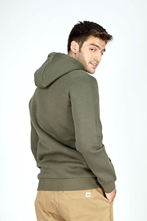 Washington Erkek Kapüşonlu Sweatshirt Haki