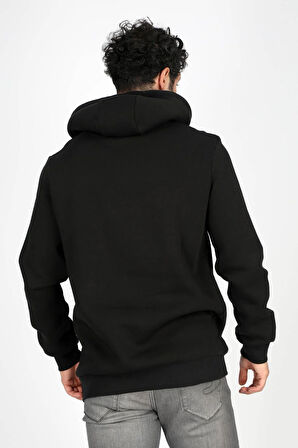 Washington Erkek Kapüşonlu Sweatshirt Siyah