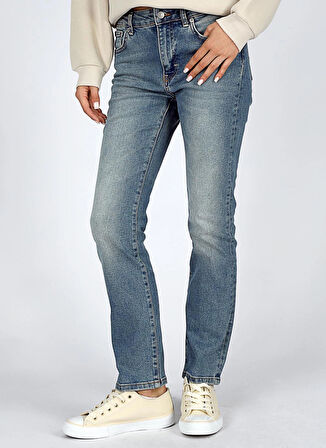 Lee Cooper Normal Bel Normal Paça Straight Kadın Denim Pantolon 251 LCF 121007 SUSIE SPENCER