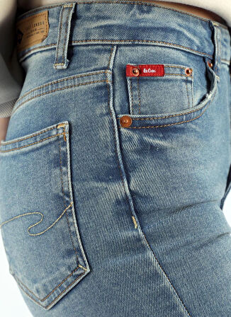 Lee Cooper Normal Bel Normal Paça Flare Kadın Denim Pantolon 251 LCF 121024 LUNA SPENCER LIGHT