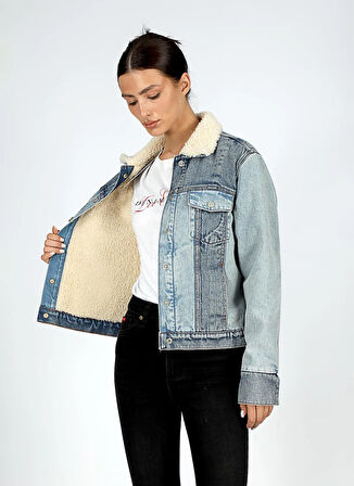 Lee Cooper Mavi Kadın Denim Ceket 251 LCF 131004 VALERY DENIM