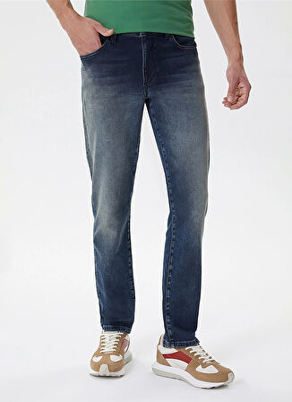 Lee Cooper Normal Bel Slim Straight Erkek Denim Pantolon 251 LCM 121068 JAGGER ARAGORN BLUE