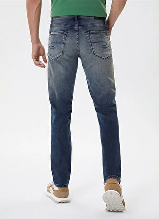 Lee Cooper Normal Bel Slim Straight Erkek Denim Pantolon 251 LCM 121068 JAGGER ARAGORN BLUE