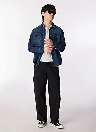 Lee Cooper Slim Fit Erkek Denim Gömlek 251 LCM 141003 WOLKER 2 DENIM
