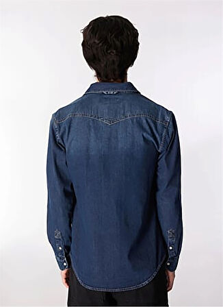 Lee Cooper Slim Fit Erkek Denim Gömlek 251 LCM 141003 WOLKER 2 DENIM