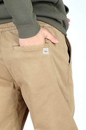 Jogger Erkek Dokuma Pantolon Camel