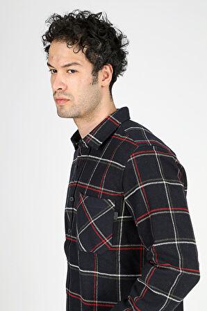 Lupin Erkek Dokuma Gömlek Lacivert