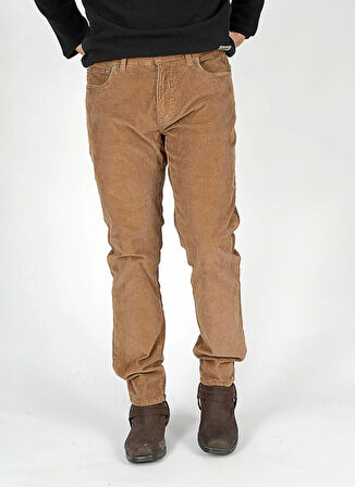 Lee Cooper Yüksek Bel Straight Koyu Kahve Erkek Chino Pantolon 251 LCM 221013 PIERCE KAHVE KADIFE