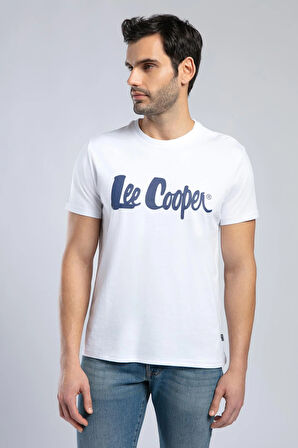 Londonlogo Erkek O Yaka T-Shirt Beyaz-L