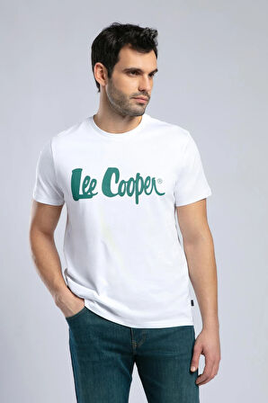 Londonlogo Erkek O Yaka T-Shirt Beyaz-Y