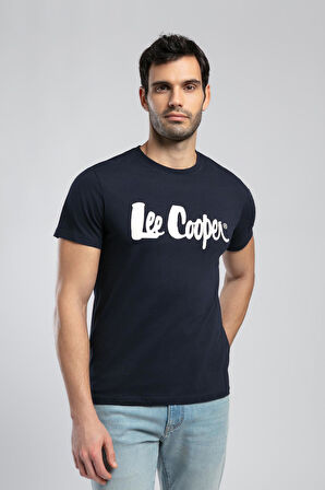 Londonlogo Erkek O Yaka T-Shirt Lacivert