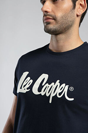 Londonlogo Erkek O Yaka T-Shirt Lacivert