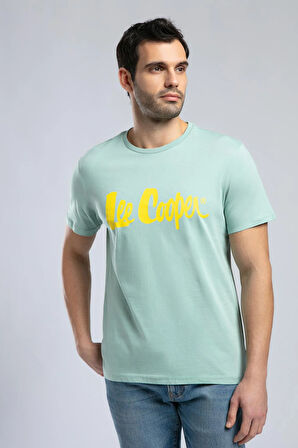 Londonlogo Erkek O Yaka T-Shirt Mint