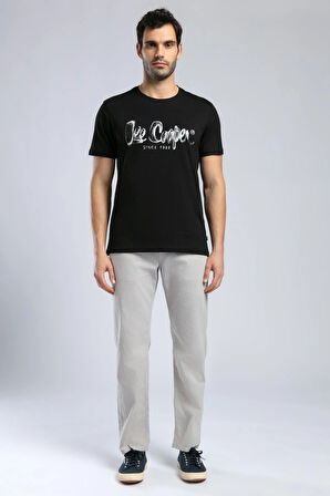 Drawinglogo Erkek O Yaka T-Shirt Siyah
