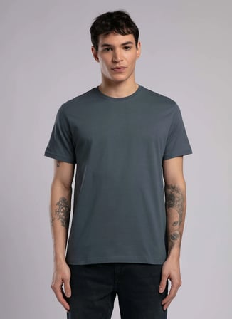 İndigo Erkek %100 Pamuk T-Shirt 252 LCM 242003 BASELO İNDİGO