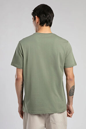 Baselo Erkek O Yaka T-Shirt Haki