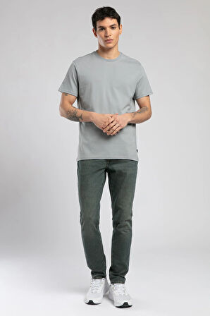 Baselo Erkek O Yaka T-Shirt Gri