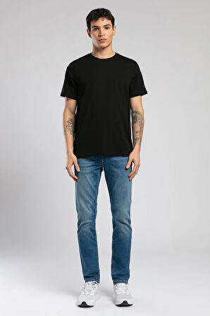 Baselo Erkek O Yaka T-Shirt Siyah