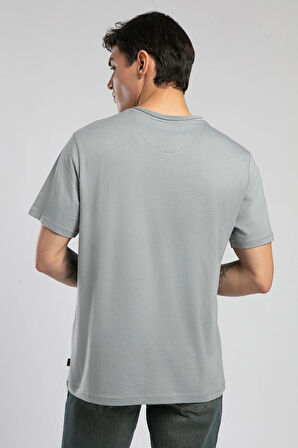 Gael Erkek O Yaka T-Shirt Gri