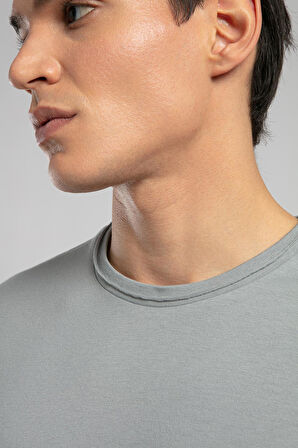 Gael Erkek O Yaka T-Shirt Gri