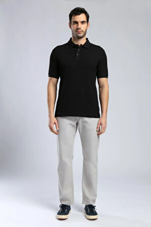 Tylen Erkek Polo Yaka T-Shirt Siyah