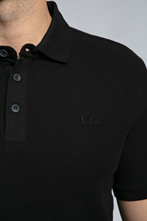 Tylen Erkek Polo Yaka T-Shirt Siyah