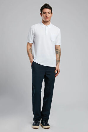 Rolan Erkek Polo Yaka T-Shirt Beyaz