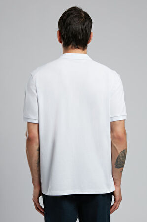 Rolan Erkek Polo Yaka T-Shirt Beyaz