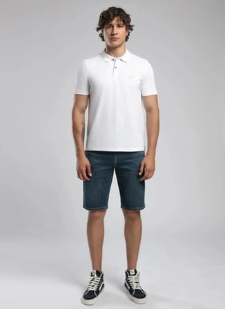Lee Cooper Beyaz Erkek Polo T-Shirt 252 LCM 242017 RESAO BEYAZ