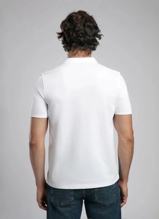 Lee Cooper Beyaz Erkek Polo T-Shirt 252 LCM 242017 RESAO BEYAZ