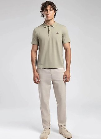 Lee Cooper Açık Haki Erkek Polo T-Shirt 252 LCM 242017 RESAO A. HAKİ