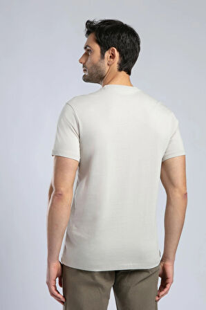 Vincent Erkek O Yaka T-Shirt Taş