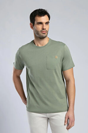 Vincent Erkek O Yaka T-Shirt Haki