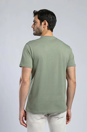 Vincent Erkek O Yaka T-Shirt Haki