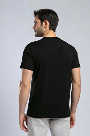 Vincent Erkek O Yaka T-Shirt Siyah