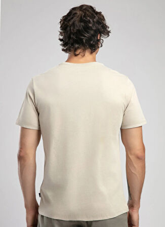 Lee Cooper Yuvarlak Yaka Bej Erkek T-Shirt 252 LCM 242019 NEW DRAWING BEJ