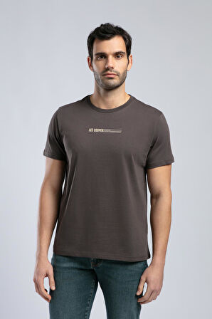 Elvis Erkek O Yaka T-Shirt Kahve