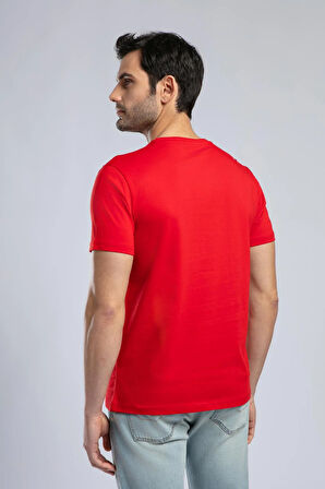 Patrico Erkek O Yaka T-Shirt Kırmızı