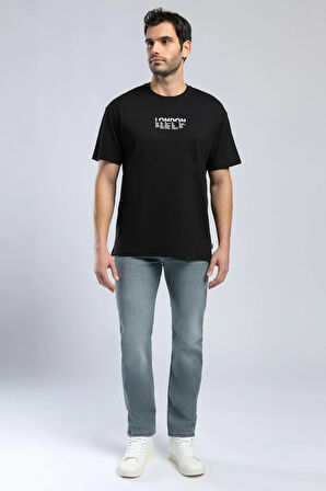 Rolan Erkek O Yaka T-Shirt Siyah
