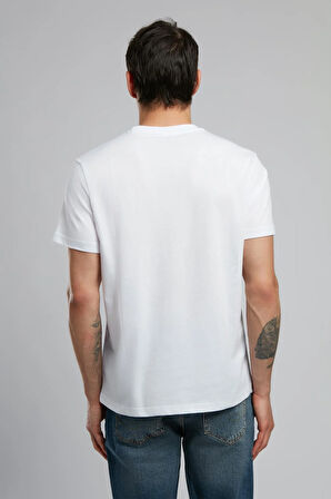 Bart Erkek O Yaka T-Shirt Beyaz